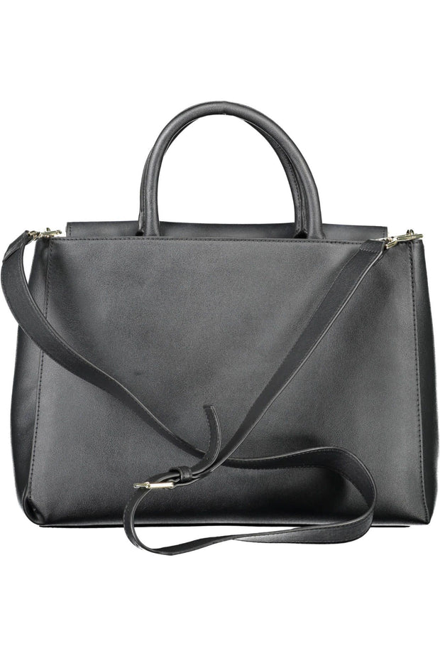 Black Polyvinylchloride Women Handbag Calvin Klein