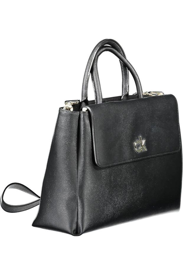 Black Polyvinylchloride Women Handbag Calvin Klein