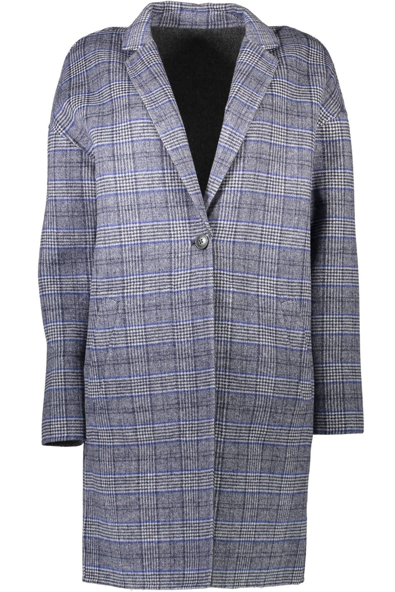 Gray Wool Women Coat Gant