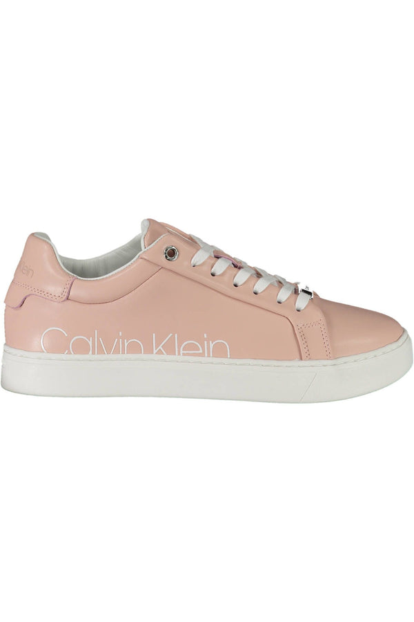 Pink Leather Women Sneaker Calvin Klein