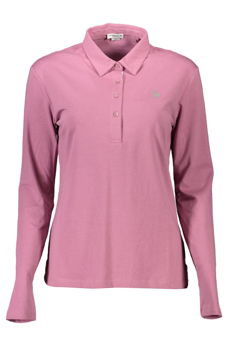 Pink Cotton Women Polo Shirt U.S. POLO ASSN.