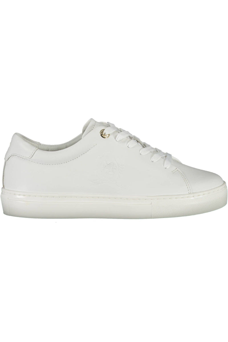 White Leather Women Sneaker Tommy Hilfiger