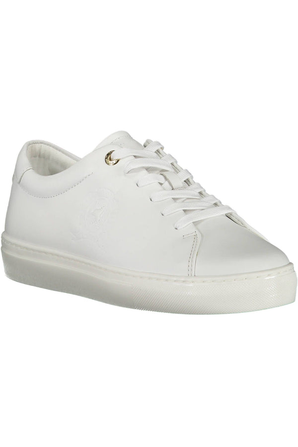 White Leather Women Sneaker Tommy Hilfiger