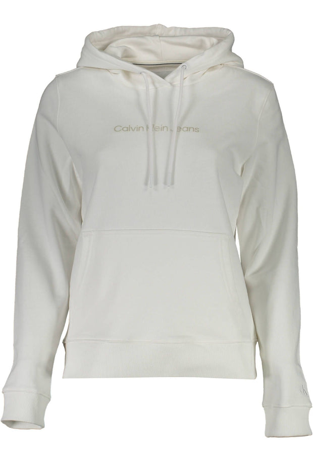 White Cotton Women Sweater Calvin Klein