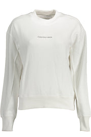 White Cotton Women Sweater Calvin Klein