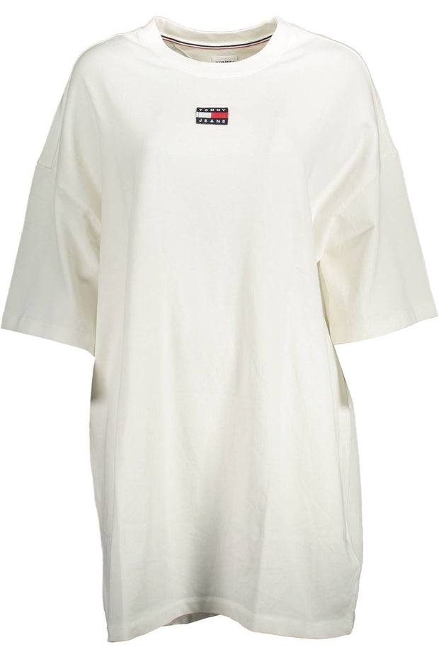 White Cotton Women Dress Tommy Hilfiger