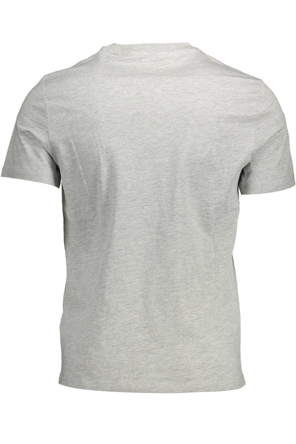 Gray Cotton Men T-Shirt Guess Jeans