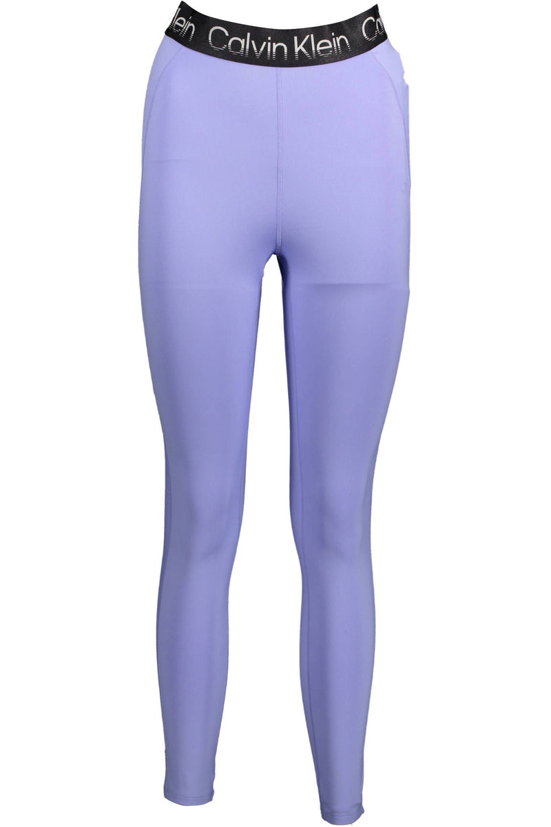 Purple Cotton Women Legging Calvin Klein