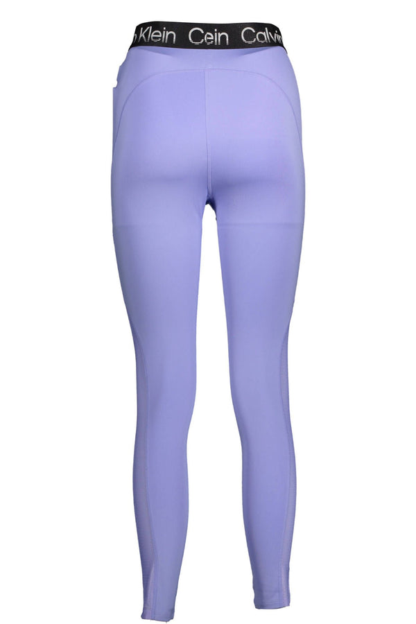 Purple Cotton Women Legging Calvin Klein