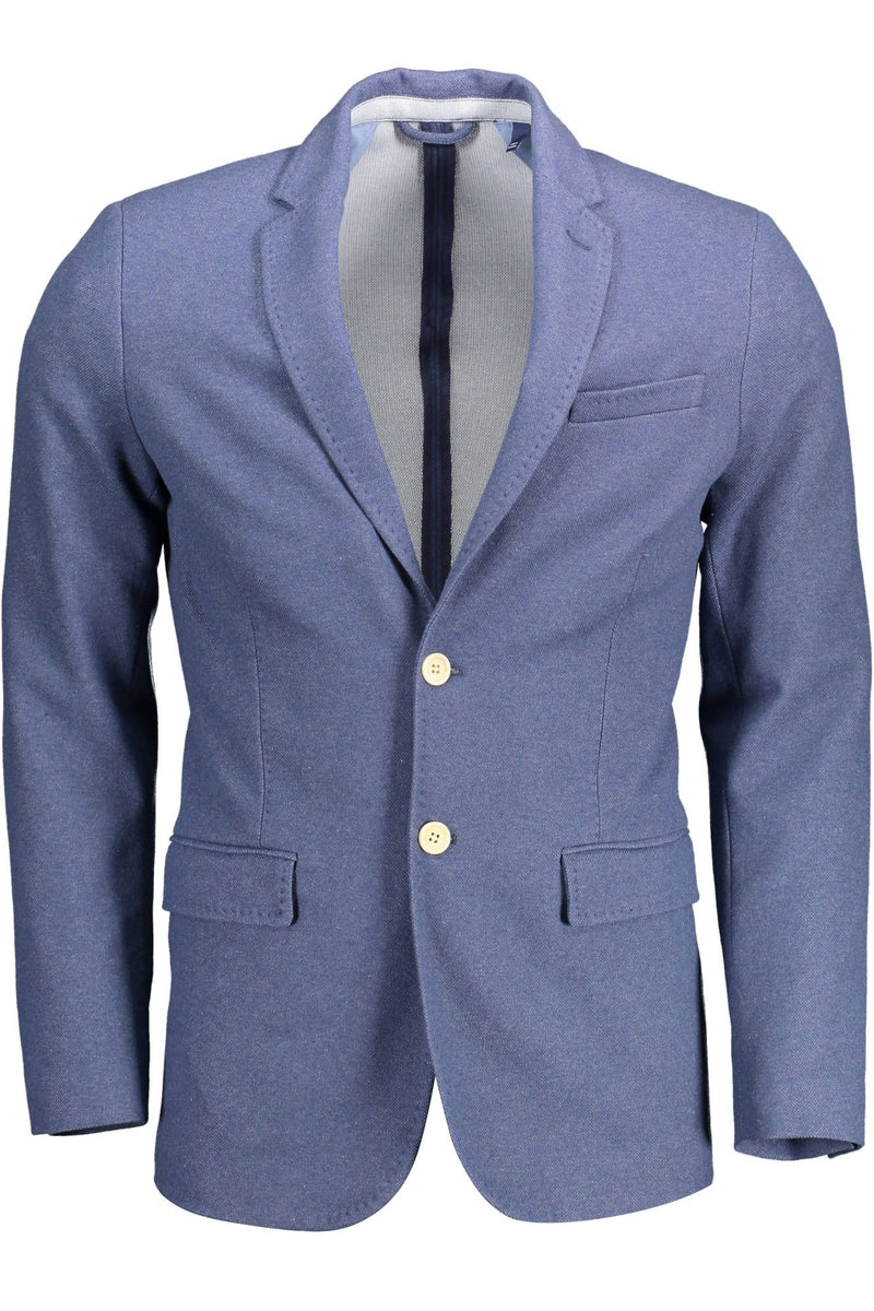 Blue Polyester Men Jacket Gant