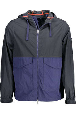 Blue Polyamide Men Jacket Gant