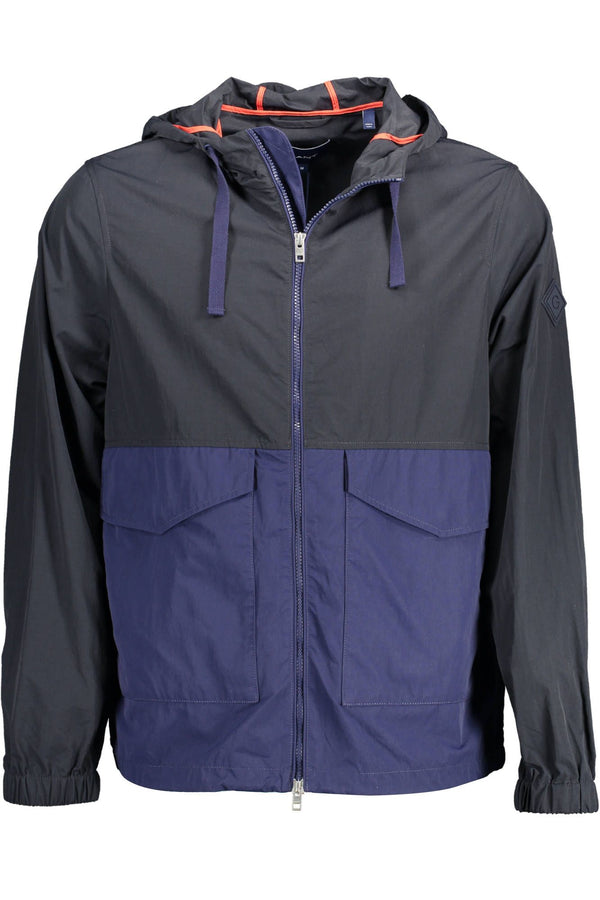 Blue Polyamide Men Jacket Gant