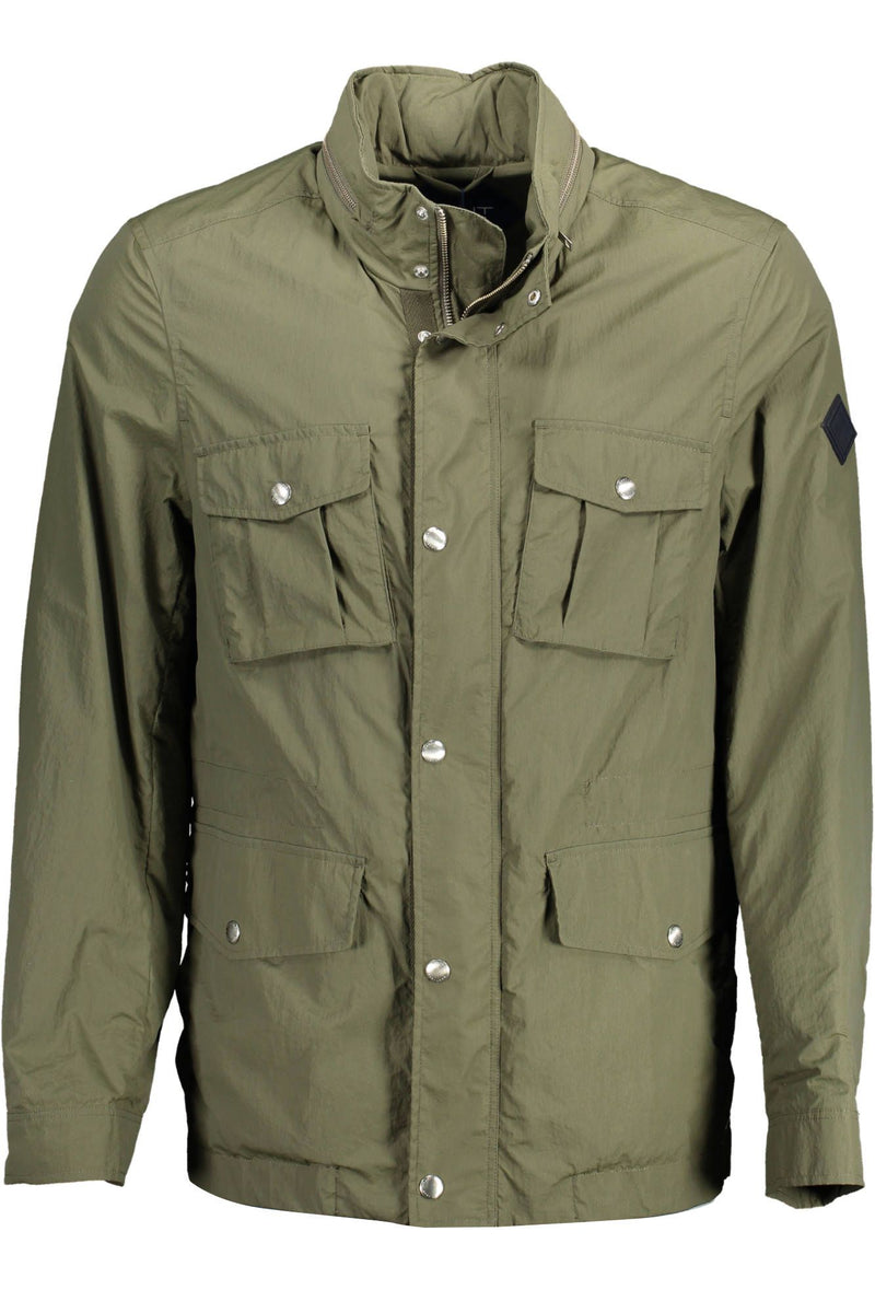 Green Polyamide Men Jacket Gant