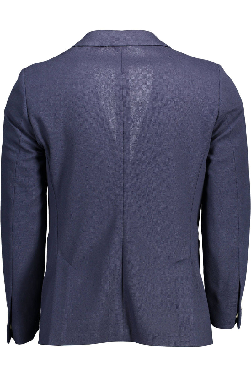 Blue Polyester Men Jacket Gant