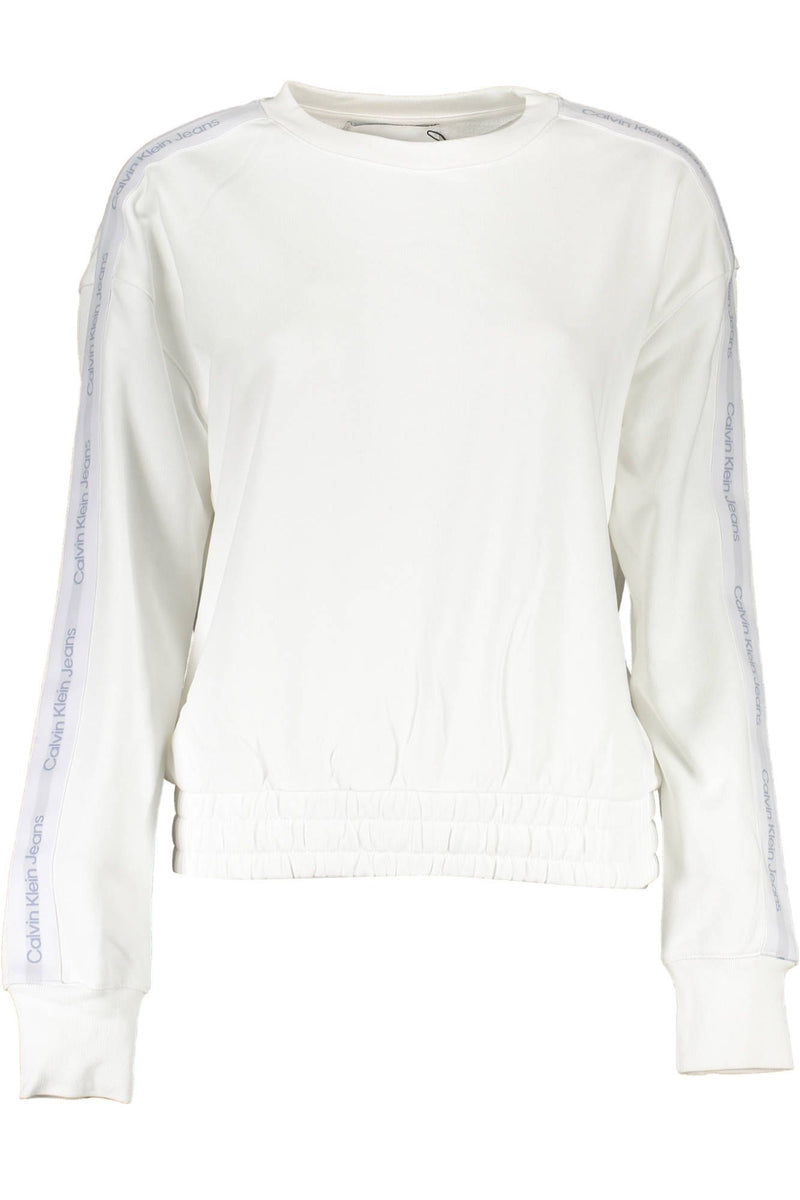 White Cotton Women Sweater Calvin Klein