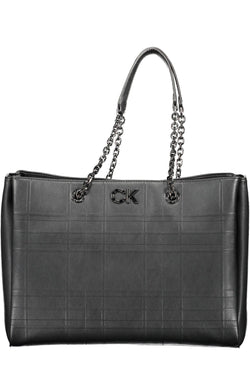 Black Polyester Women Handbag Calvin Klein