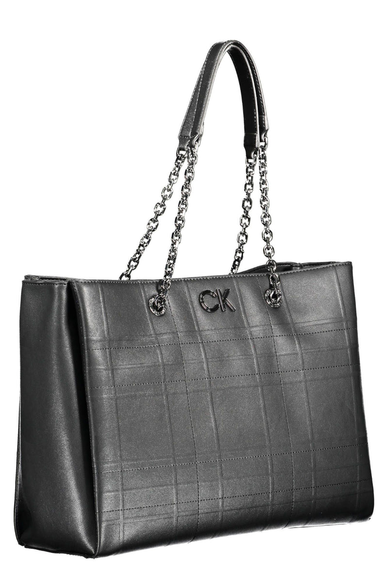 Black Polyester Women Handbag Calvin Klein