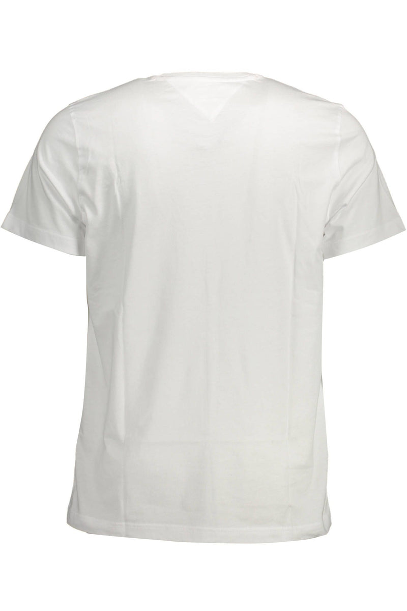 White Cotton Men T-Shirt Tommy Hilfiger