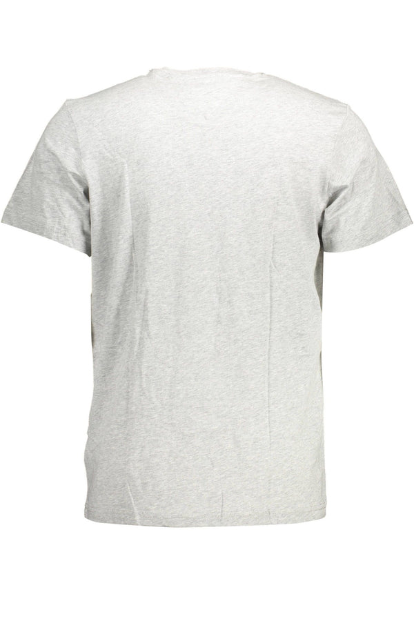 Gray Cotton Men T-Shirt Tommy Hilfiger