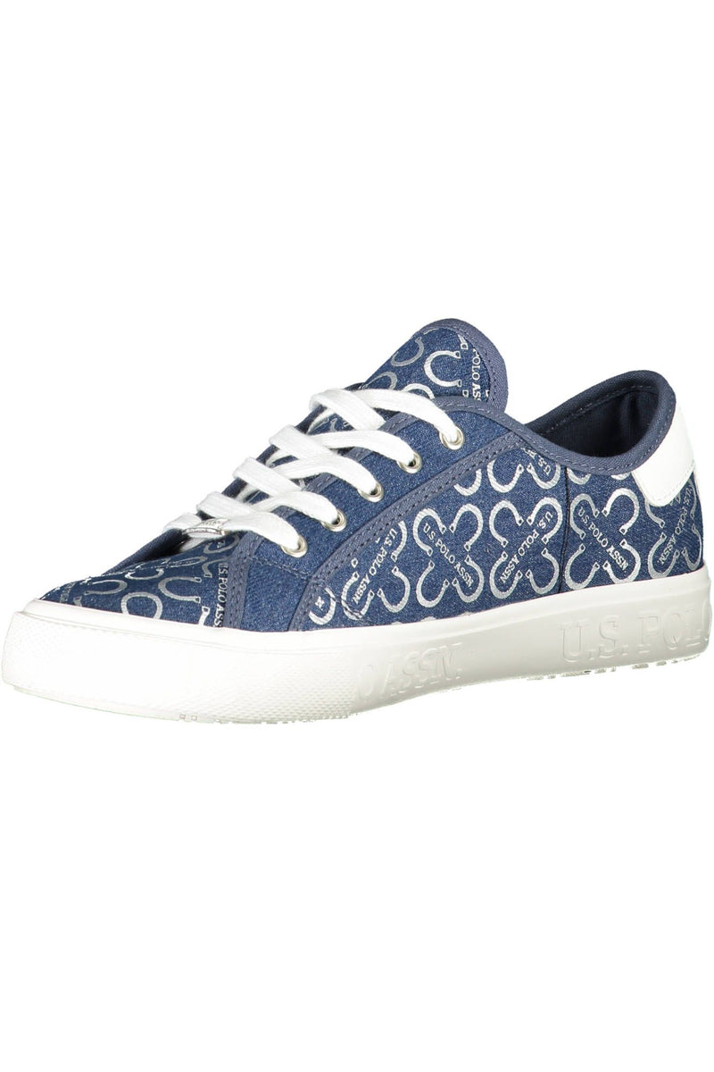 Blue Polyester Women Sneaker U.S. POLO ASSN.