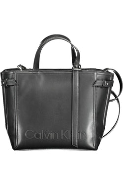 Black Polyester Women Handbag Calvin Klein