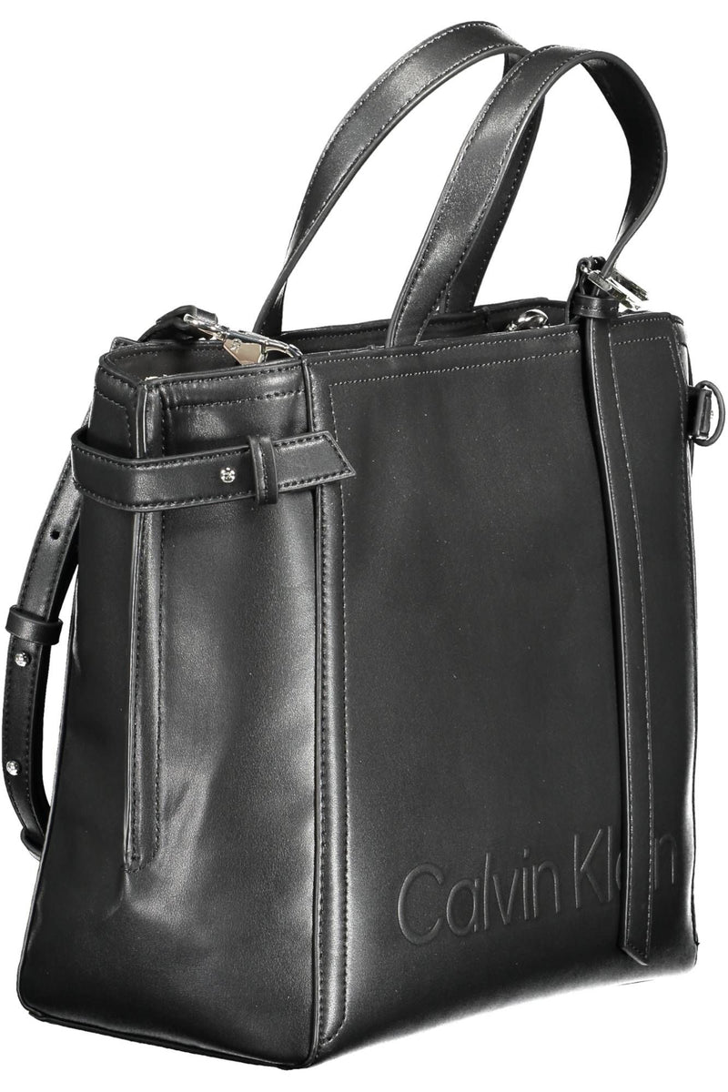 Black Polyester Women Handbag Calvin Klein