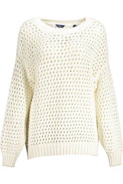 White Cotton Women Sweater Gant