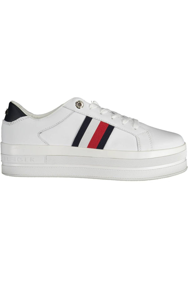 White Polyethylene Women Sneaker Tommy Hilfiger