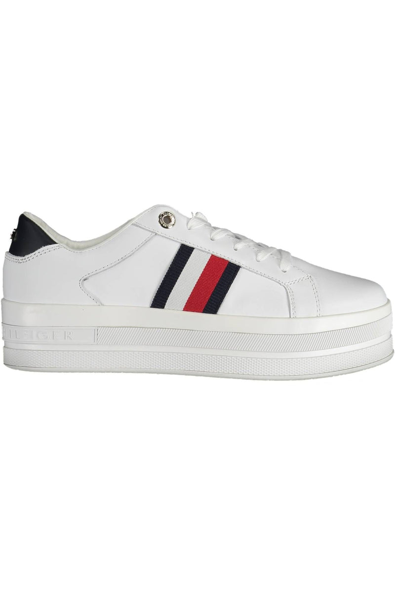 White Polyethylene Women Sneaker Tommy Hilfiger