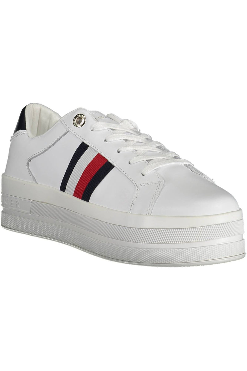 White Polyethylene Women Sneaker Tommy Hilfiger