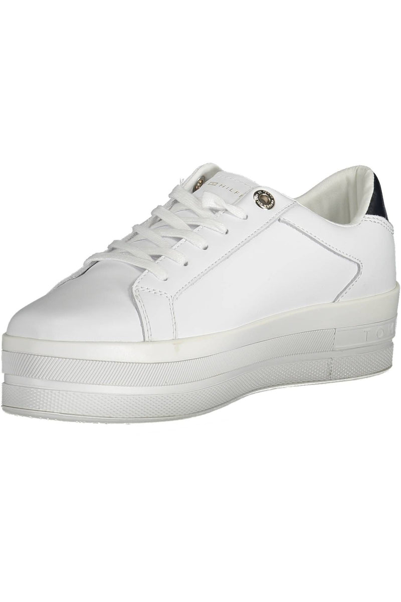 White Polyethylene Women Sneaker Tommy Hilfiger