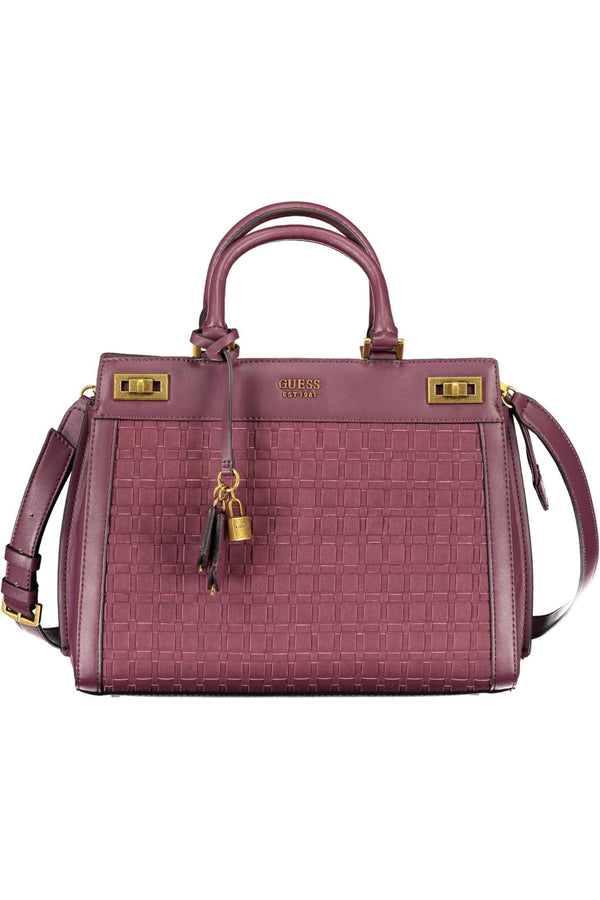 Elegant Purple Polyurethane Handbag Guess Jeans