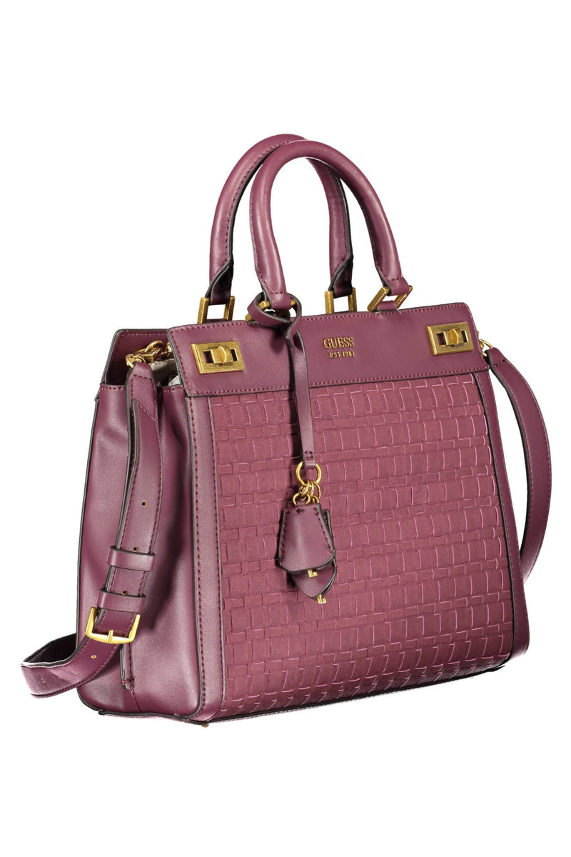 Elegant Purple Polyurethane Handbag Guess Jeans