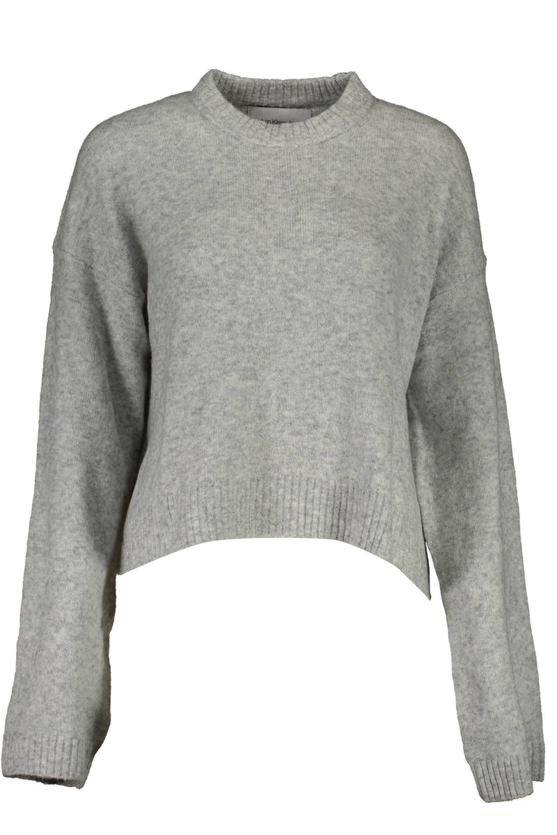 Gray Wool Women Sweater Calvin Klein