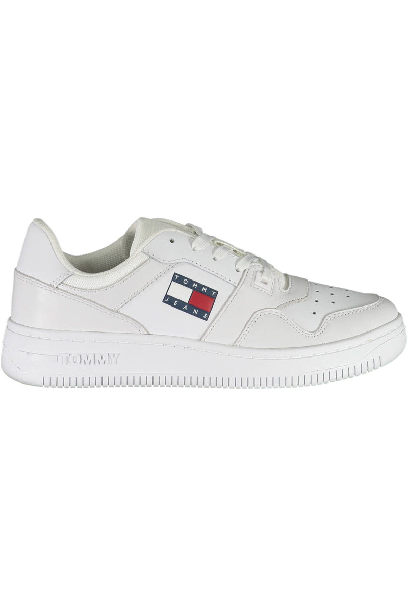 White Polyester Women Sneaker Tommy Hilfiger