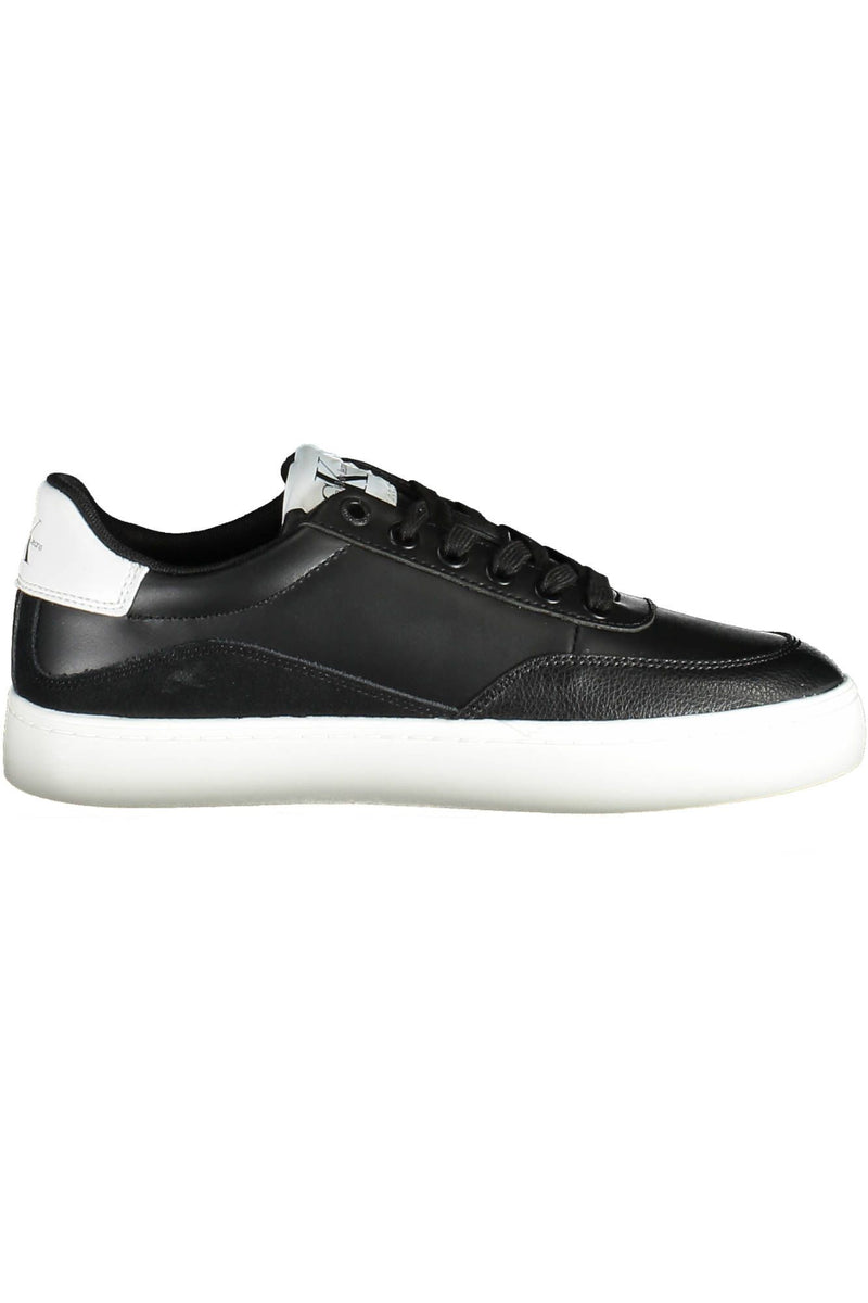 Black Leather Women Sneaker Calvin Klein