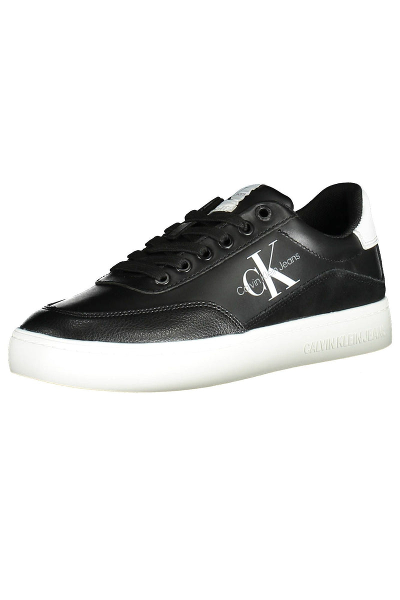 Black Leather Women Sneaker Calvin Klein