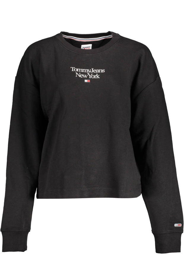 Black Cotton Women Sweater Tommy Hilfiger