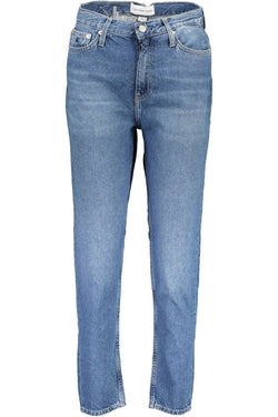 Blue Cotton Women Jeans Calvin Klein