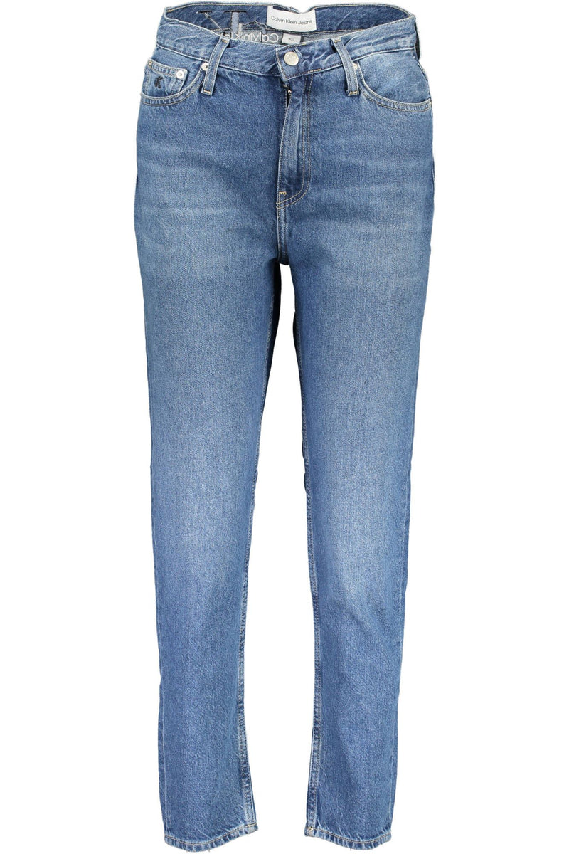 Blue Cotton Women Jeans Calvin Klein