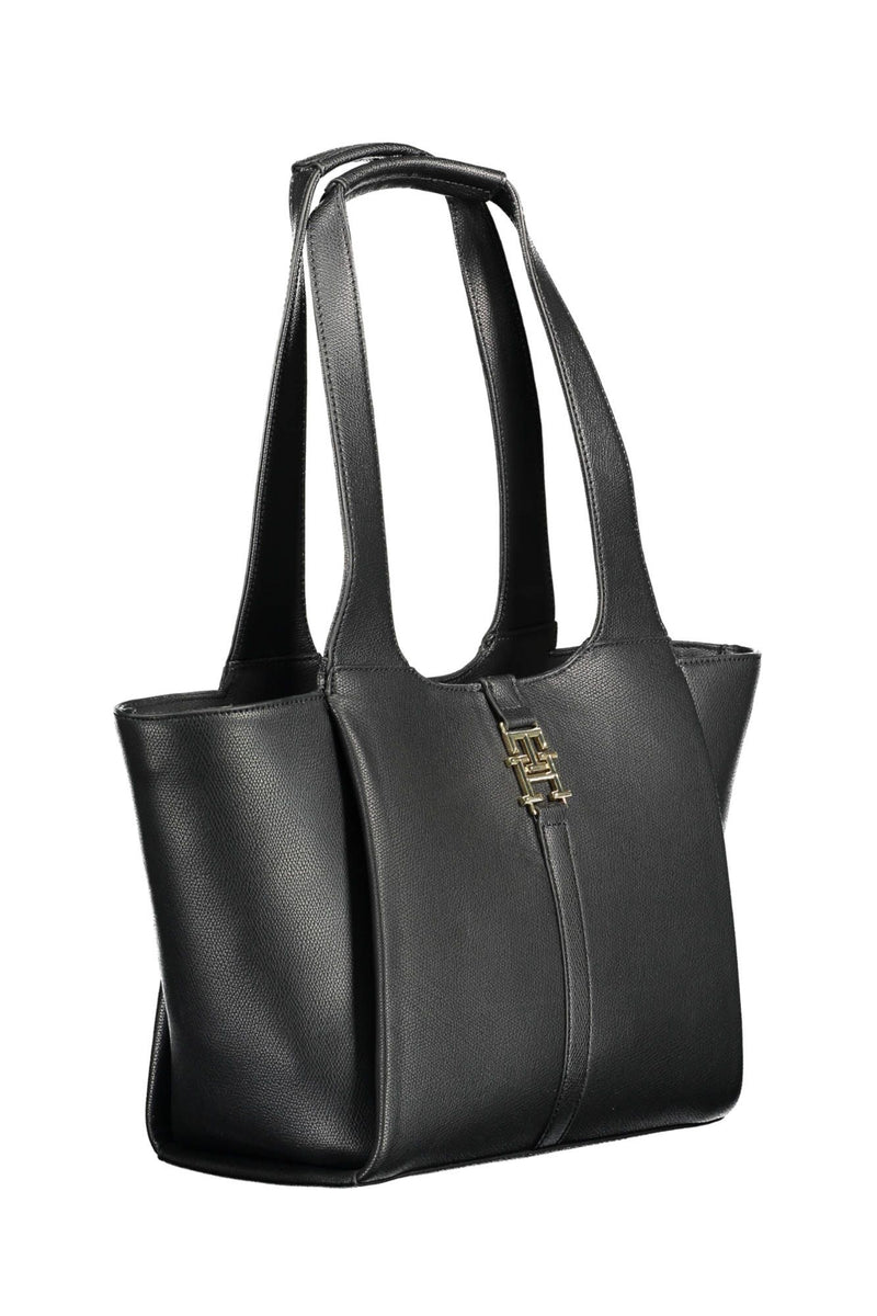 Black Polyethylene Women Handbag Tommy Hilfiger