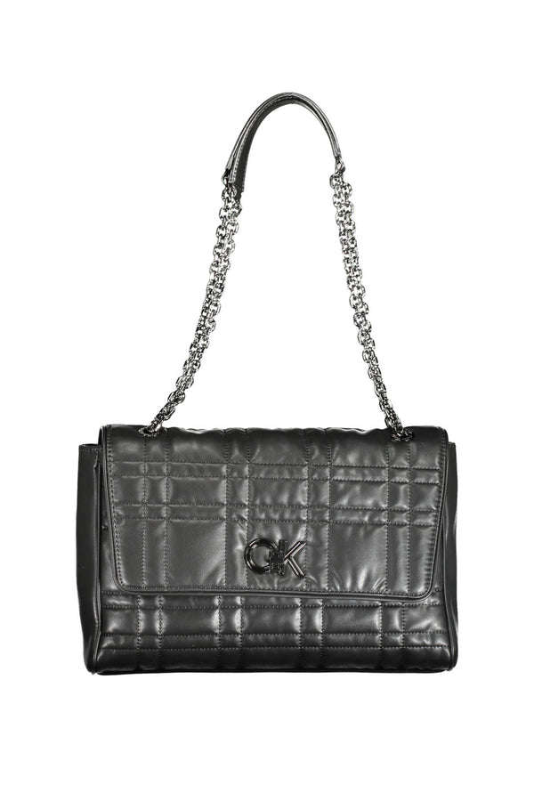 Black Polyester Women Handbag Calvin Klein