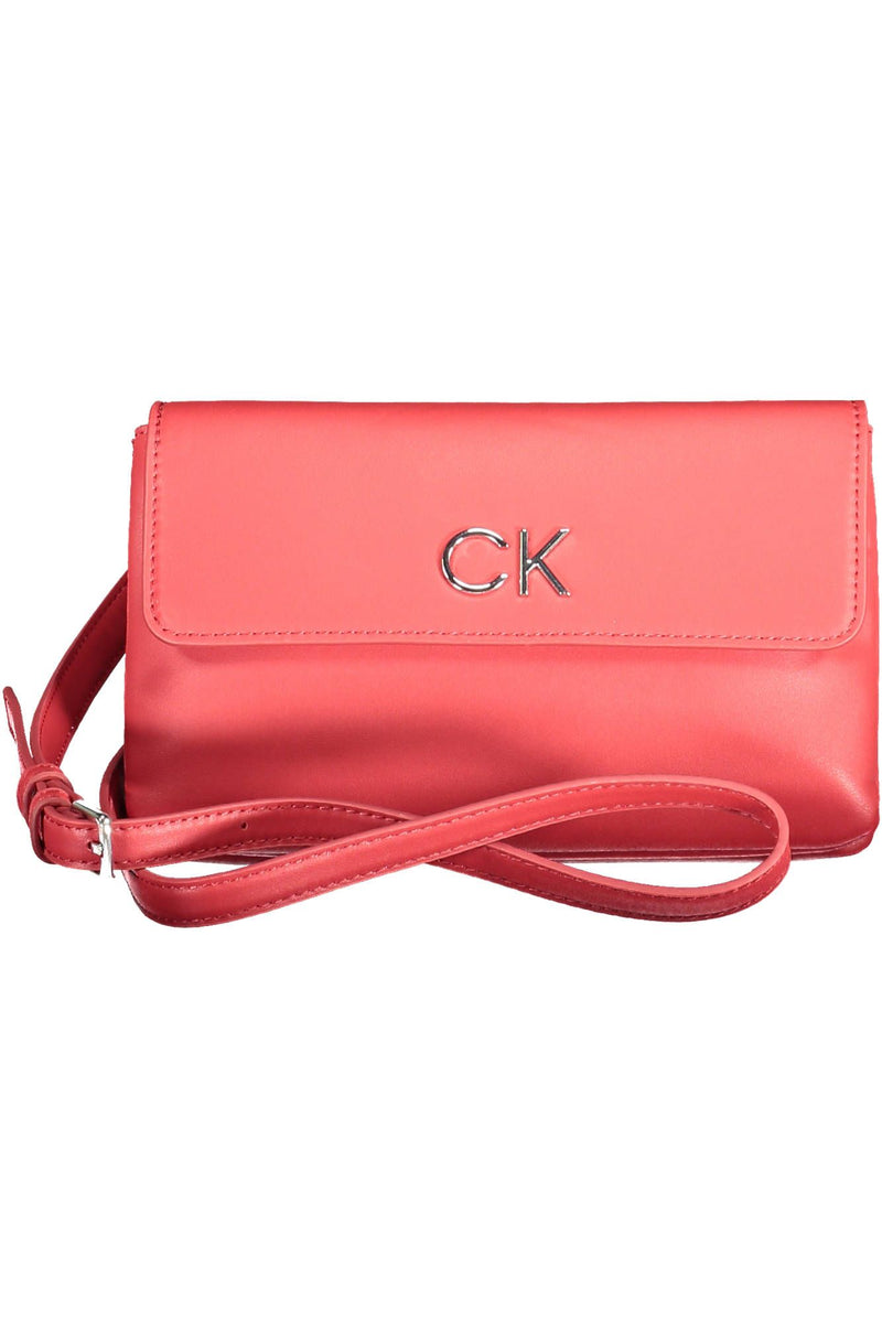 Red Polyester Women Handbag Calvin Klein