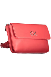 Red Polyester Women Handbag Calvin Klein