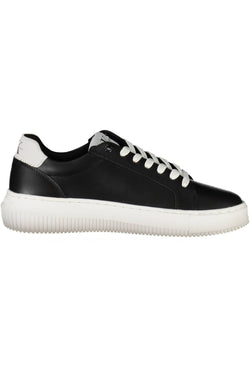 Black Leather Women Sneaker Calvin Klein