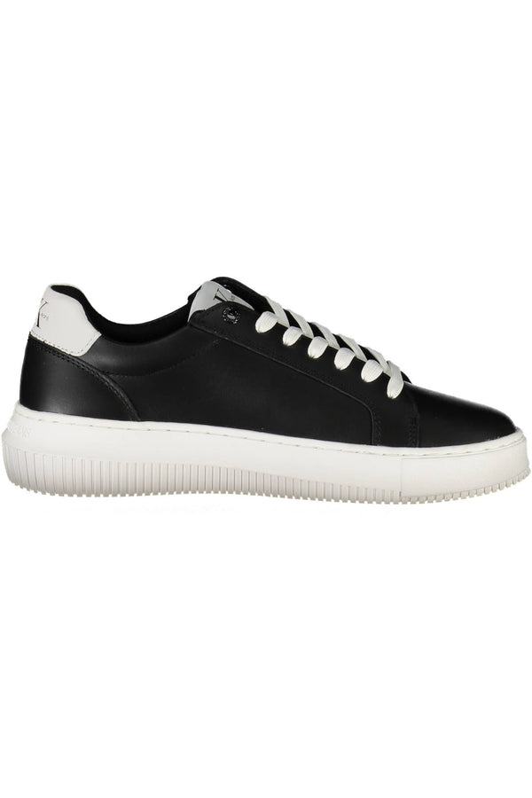 Black Leather Women Sneaker Calvin Klein