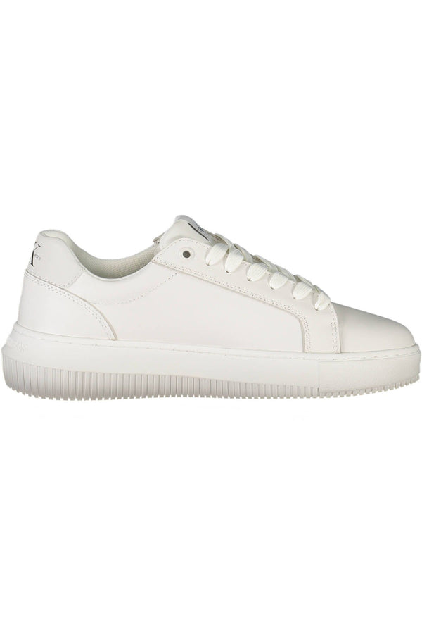 White Leather Womens Sneaker Calvin Klein