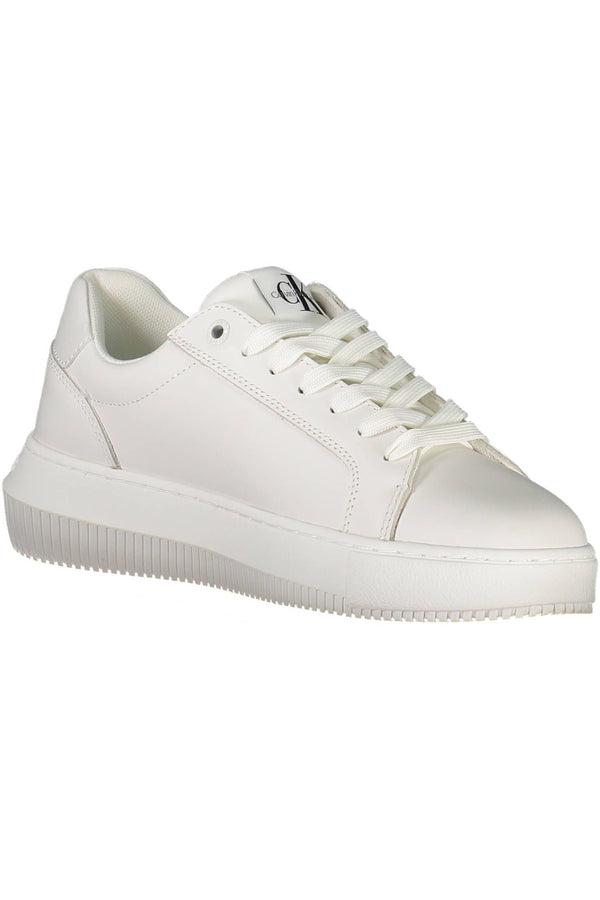 White Leather Womens Sneaker Calvin Klein