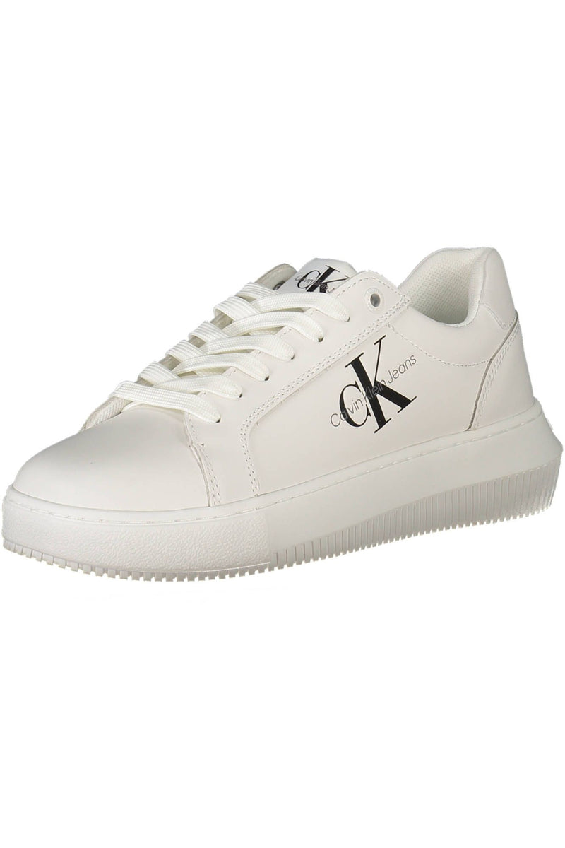 White Leather Womens Sneaker Calvin Klein