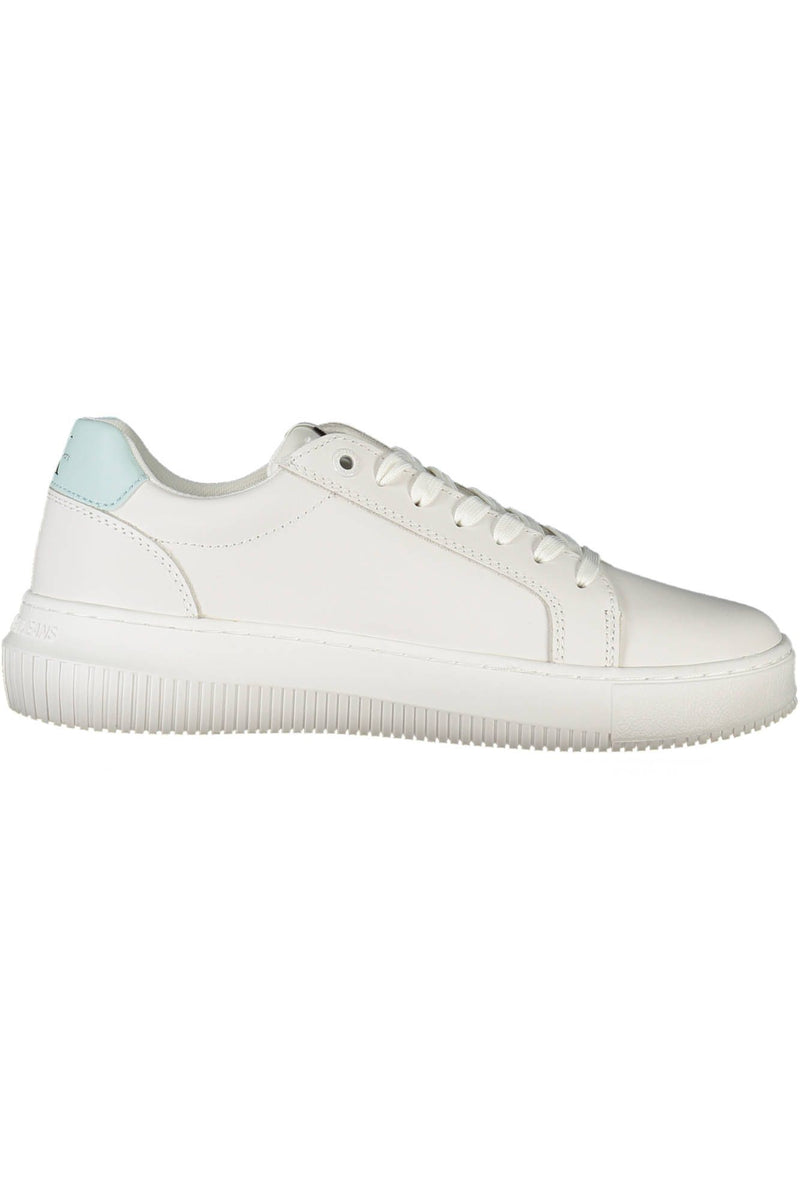 White Leather Women Sneaker Calvin Klein